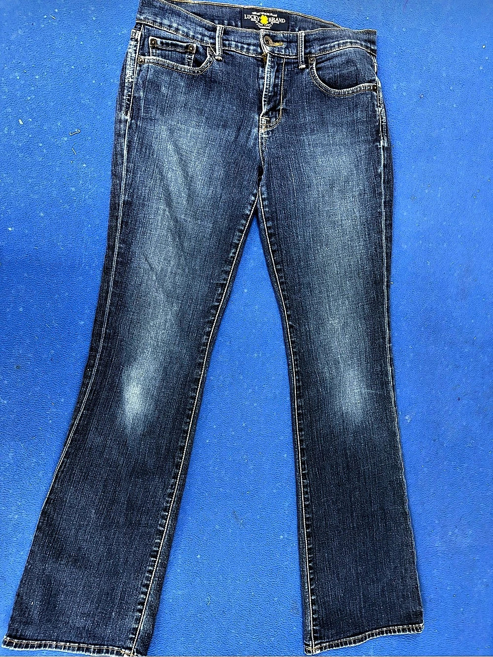 Lucky Brand Sweet N Low Boot Cut Jeans Blue Waist 27 Size 4